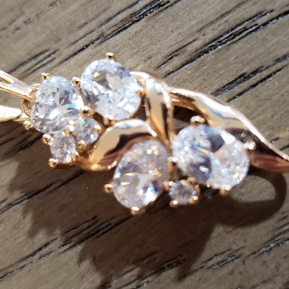 faux diamond pendant
